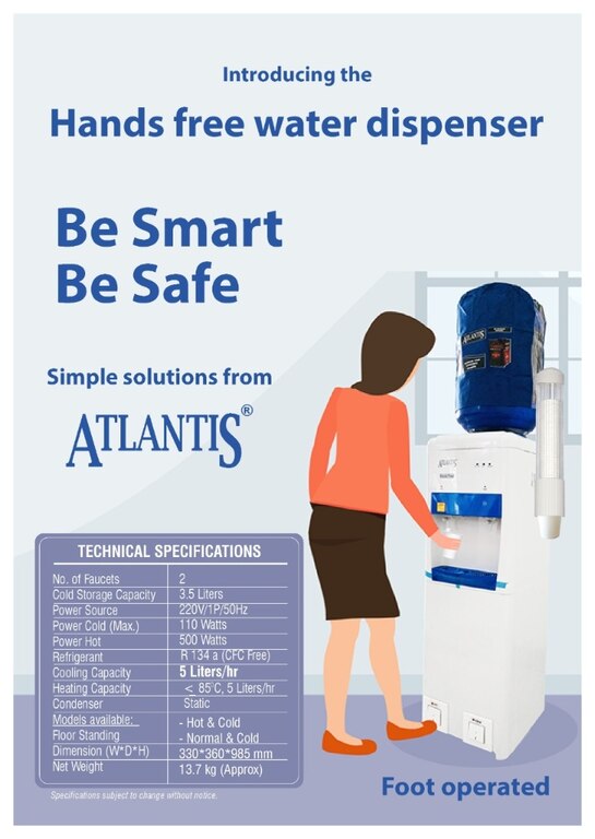 Atlantis Frosty Hot & Cold- Foot Operated Water Dispenser